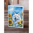 thumbnail image 2 of Samoyed in Sunflowers Greeting Cards Pack of 8 7 in x 5 in, 2 of 3