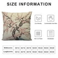 thumbnail image 5 of PIKWEEK  Peach Blossom Branches Throw Pillow Case Cushion Covers Pink Cherry Flower Tree Spring Beautiful Nature  for Couch Bed Sofa Car Waist, 5 of 5