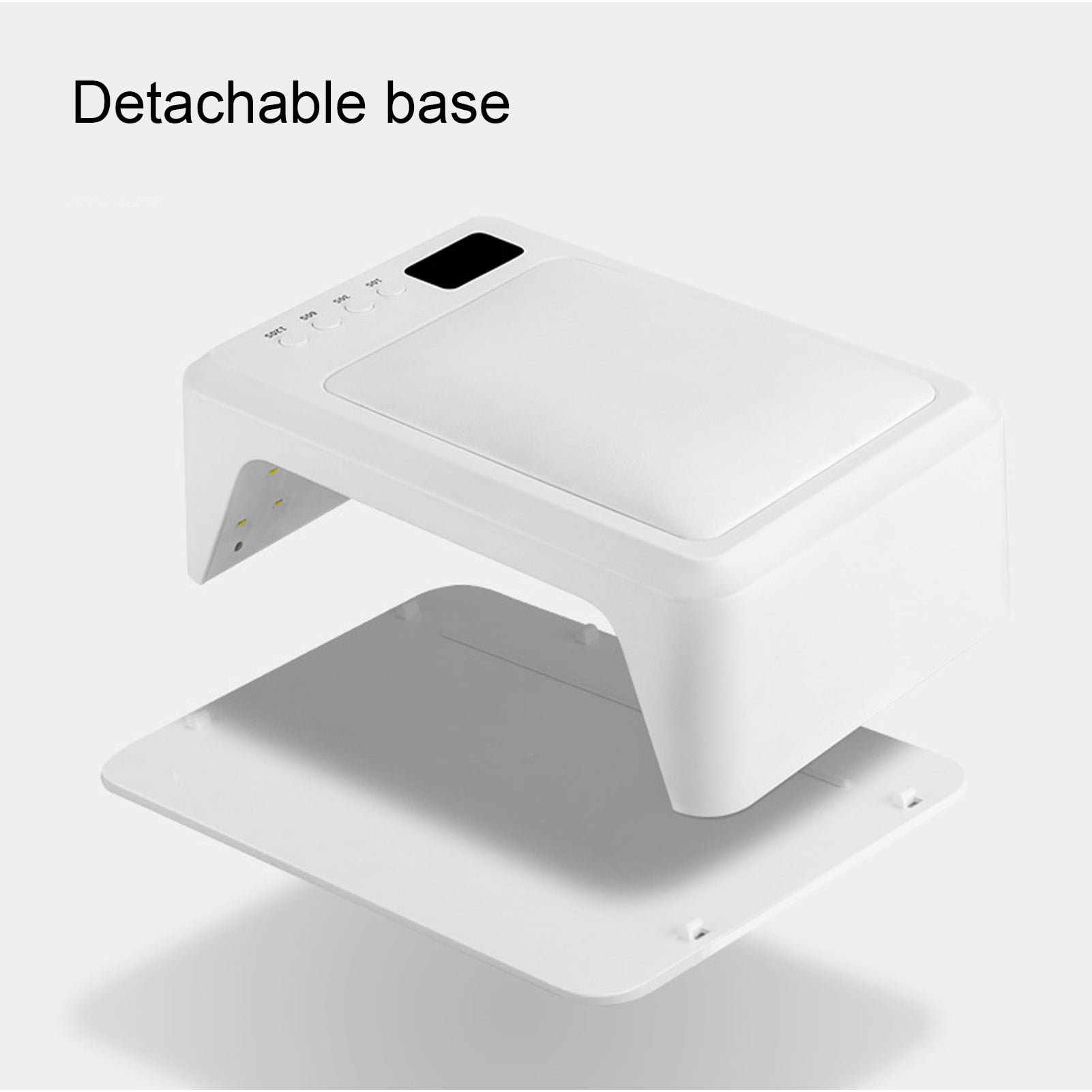 LAZIOEGR High Power Auto Sensor Gel Nail Polish Dryer Light Curing Lamp with Comfortable PU Leather Hand Pillow for Double Hands Professional Manicure, EU Plug (11.42 inches / 29.0 cm)