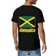 thumbnail image 3 of T-shirt Jamaican Flags  Soft Cotton Adult Heat-Transfer Graphic T-Shirt - 180g Breathable Fabric, Unisex Summer Casual Wear with Durable Heat-Printed Design, 3 of 10