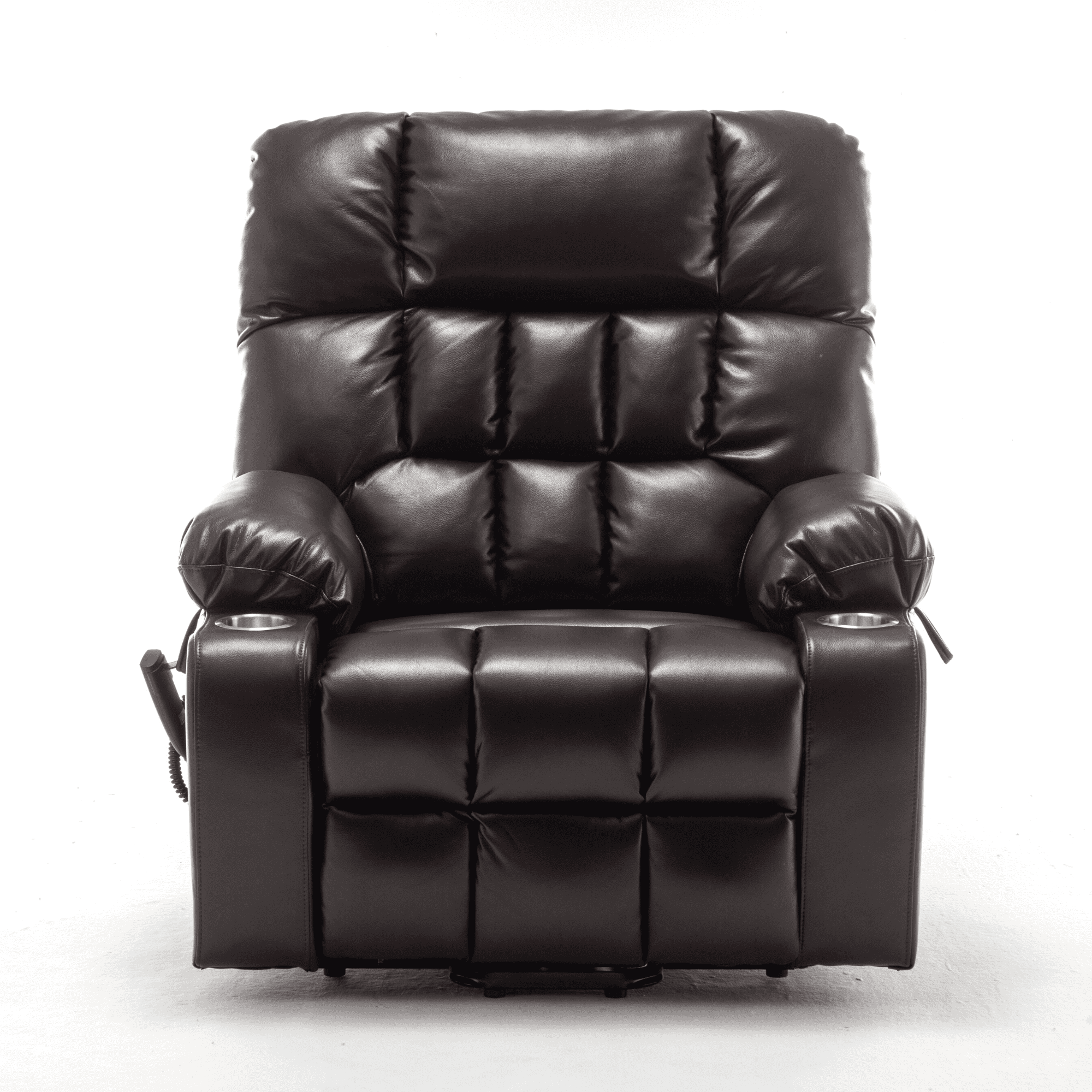 JUUXO Oversized Lay Flat Lift Recliner Chair with Cup Holders, Extra Large Power Lift Chair for Elderly with Heat & Massage, Big Tall 400 lbs