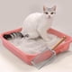 thumbnail image 3 of Pala para arena de gatos fácil de limpiar, mango largo, pala profunda para caja de arena máxima Agujero de malla 5x5mm, 3 of 9
