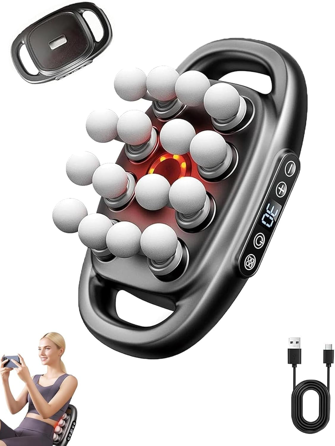 Lifepro Pulse FX Rotating Percussion Deep Tissue Massage Gun for