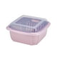 thumbnail image 1 of Cesta de Drenaje Doble, Cesta para Vegetales y Frutas, Refrigerador, Plástico, Cesta de Lavado de Vegetales, con Tapadera, Resistente, Impermeable, para Cocina, Amplia Capacidad, Estilo, 1 of 7