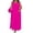 *Hot Pink, variant on Women's Plus Size Overall Maxi Dress , Sleeveless Loose Fit Long Dress For Women , Ladies' Casual Stretchy Summer Dress with Pockets,Orange,XL-6XL