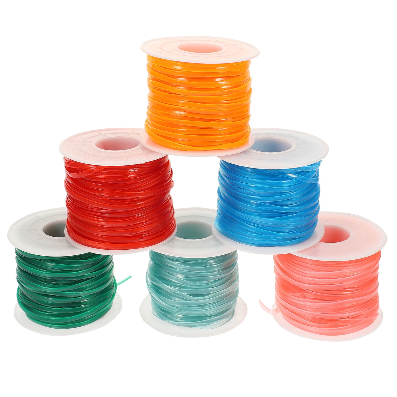 DINHEAROM 1 Set Lanyard String for Crafts Making with Assorted Color and Glow in the Dark Flat Ropes for Diy Projects