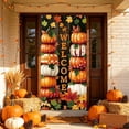 thumbnail image 6 of OutmaxHome Fall Theme Printing Door Cover, 35.4x70.8 Inch Vintage Decor Front Door Banner, Autumn Harvest Thanksgiving Halloween Front Door Decor, 6 of 6