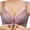 Purple, variant on IWRICH Front Closure Bras for Women Wireless Plus Size Bra Comfortable Lace Support Soft Lift Bralettes Purple 95C