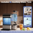 thumbnail image 3 of Ice Maker Countertop, Nugget Ice in 6 Mins, 44LBS/Day Chewable Ice Machine with Self-Cleaning, Large Water Tank for Home, Kitchen, Party, Camping, 3 of 10