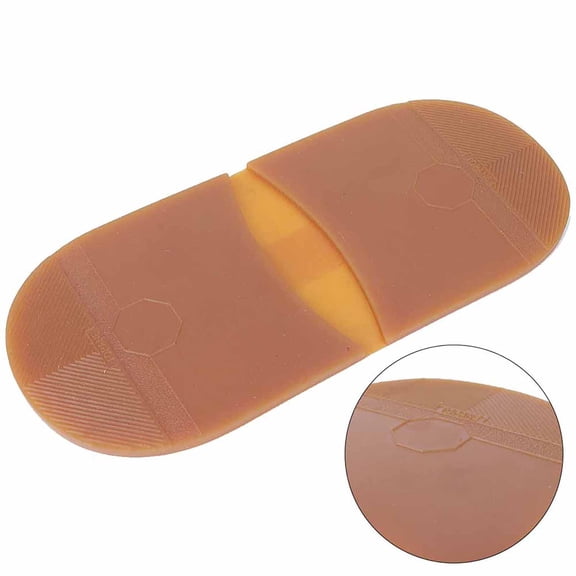 Leather Shoes Repair Sole Leather Shoes Rubber Wearproof Outsoles Handmade Shoes Repair Half Sole Yellow Heel