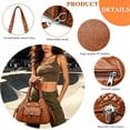 thumbnail image 4 of Sunyuer Purses and Handbags Women Fashion Tote Bag Shoulder Bags Top Handle Satchel Purses Washed PU Leather Handbag, 4 of 7