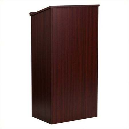 UPC: 0847254021920 | Flash Furniture Stand-Up Wood Lectern in Mahogany