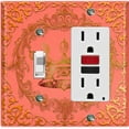 thumbnail image 1 of Metal Light Switch Plate Cover Elegant Red Crown Frame FRA017, 1 of 13