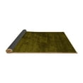 thumbnail image 2 of Ahgly Company Indoor Round Abstract Yellow Contemporary Area Rugs, 8' Round, 2 of 4