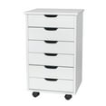 thumbnail image 6 of Ktaxon Five Drawer Rolling Storage Cart Wood File Cabinet, 6 of 14