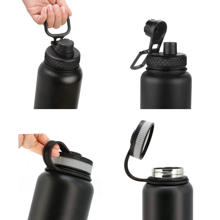 1pc Black 12-40oz Silicon Water Bottle Sleeve Insulator