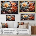thumbnail image 4 of Designart "White Coral modern Still Lifes" Abstract Still Lifes Floater Framed Canvas Print, 4 of 7
