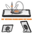 thumbnail image 5 of XYX for iPad 11th 2025/iPad 10th 2022 Case 10.9 inch, 360 Rotating Hand Grip, Shoulder Strap, Heavy Duty Drop Protection, Transparent, 5 of 7