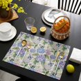 thumbnail image 3 of Purple Hydrangea Placemats Set of 6, Spring Floral Elegant Pastoral Watercolor Placemats for Dining Table, Place Mats for Kitchen Tabletop, Waterproof Wipeable Dining Table Mats Set, 3 of 9