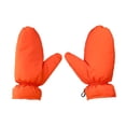 thumbnail image 4 of Manoplas de plumón Manoplas de esquí Cómodas Ligeras Resistentes al agua Plumón de pato Frío Naranja, 4 of 9