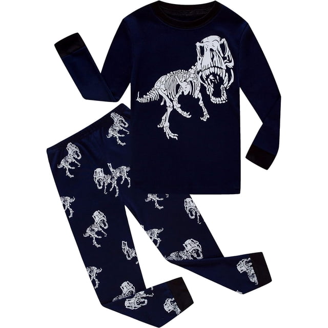 KikizYe Conjunto de pijamas para niños Pijamas para niños Pijamas navideños de manga larga para niños