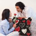 thumbnail image 5 of Clearance Under $1 Boovnll Valentines Pillow Covers 18x18", Valentines Gifts, Printing Valentines Day Pillow Covers for Home Bedroom, Living Room, Couch, Sofa, Party Decor, Valentines Day Decorations, 5 of 5