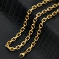 thumbnail image 3 of Invicta Jewelry Men's Rectangular Link Gold Plated Chain Necklace (8.5mm) - 24", 3 of 8