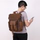thumbnail image 5 of Bolso de hombre, mochila de lona retro para hombre, bolso de lona encerada al óleo, mochila de viaje para hombre, 5 of 5