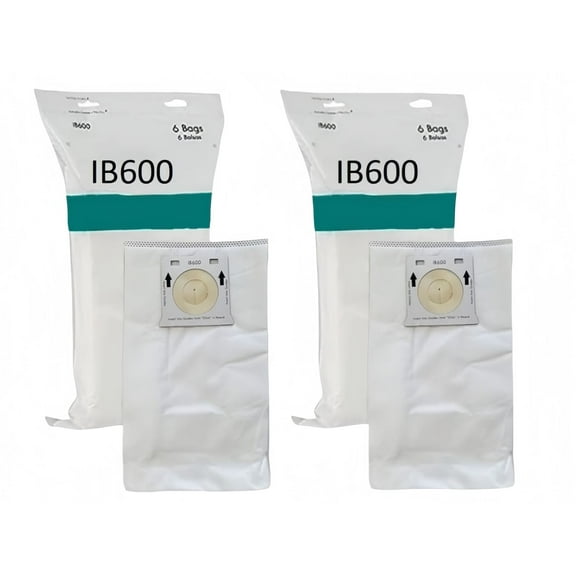 12 Pack IB600 Hepa Bags Replacement Compatible with Kenmore IB600 Intuition Vacuum Cleaner Bags