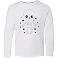 thumbnail image 3 of Inktastic Happy Halloween Spooky Skeleton and Stars Long Sleeve Youth T-Shirt, 3 of 5