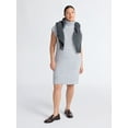 thumbnail image 3 of Free Assembly Women's Turtleneck Sweater Mini Dress, Sleeveless, Sizes XS-XXL, 3 of 7