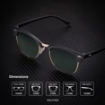thumbnail image 3 of YIXIGGC Polarized Sunglasses for Men and Women Semi-Rimless Frame Driving Sun glasses UV Blocking DYF329-1500, 3 of 5
