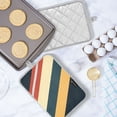 thumbnail image 5 of Yayeee Pot Holders Kitchen Heat Resistant with Pocket 7"x9.8" Cotton Oven Cooking Hot Pads, Beige Stripes, 5 of 7