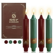 XINAOBAOLUO 4 Pack Dripless Unscented and Smokeless Stick Candles,7 Inch Taper Candles for Wedding Centerpiece Romantic Dinner Home Decor Birthday Party