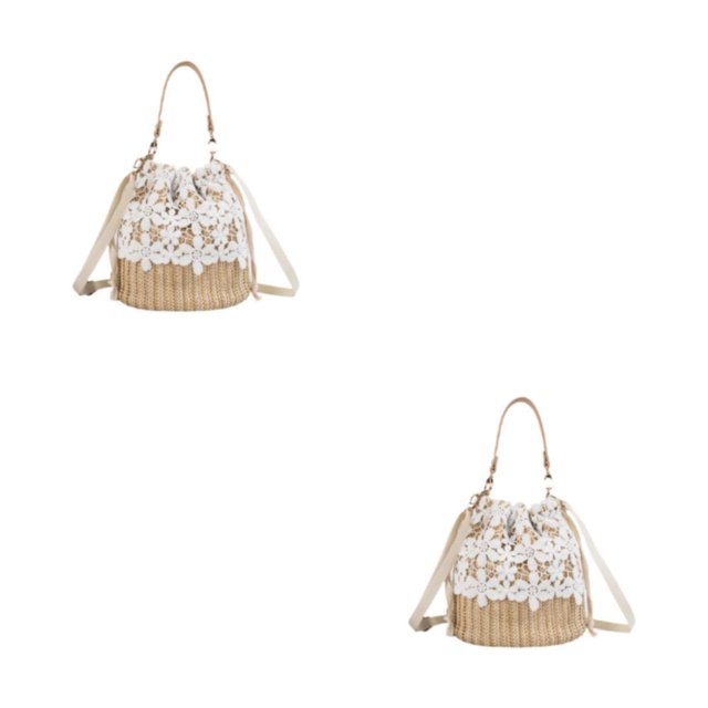 Qarigey Bolso de playa reutilizable con sellado al vacío para lugares de entretenimiento, bolsos para mujeres, bolso de mano pequeño, bolso las flores 1 2Conjunto