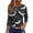 ABD52-Black, variant on Women'S Halloween Shirt 3/4 Length Sleeve Devil Lantern Graphic Blouse Crew Neck Evening Party Cross Tshirt Red XL
