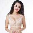 thumbnail image 3 of Sujetador sexy de encaje transpirable fruncido ajustable ropa interior de mujer sujetador de pecho fino, 3 of 5
