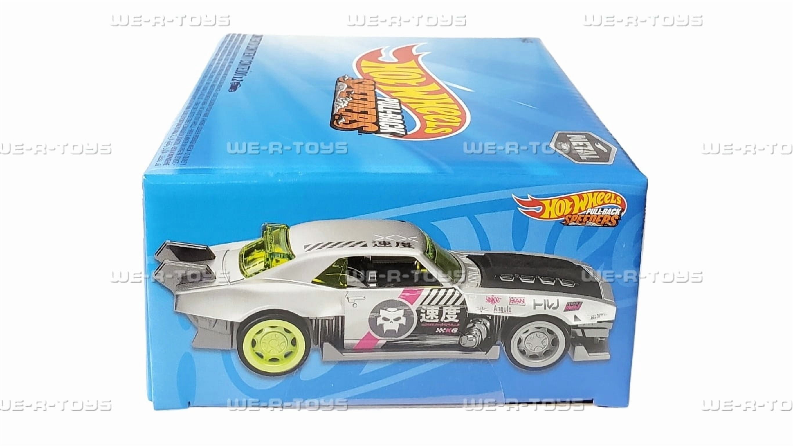 Hot Wheels Pull-Back Speeders Alpha Pursuit & Custom 1968 Camaro