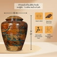 thumbnail image 5 of Urn for Human Ashes Large Wooden urn for Cremation Adult urn Box for Ashes Personalized Wooden urn Burial urn for Funeral Wood Box for Human ash (X-Large 250 LBS), 5 of 6