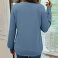 thumbnail image 6 of QASIEATN Hoodies for Graceful Women Fashion, Casual Crew Neck Sweatshirt Knit Loose Soft Long Sleeve Pullover Tops, Womens Fall Tops, 6 of 8