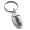 Silver, variant on Stainless Steel Reiki Tibetan Fire Serpent Chakra Engraved Small Oval Charm Keychain Keyring
