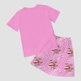 thumbnail image 7 of Girls Summer 2 Piece Outfits Kids Oversized T Shirts and Shorts Clothing Sets 5-14 Years Girls Summer Set 2-12 Years,2-3 Years, 7 of 7