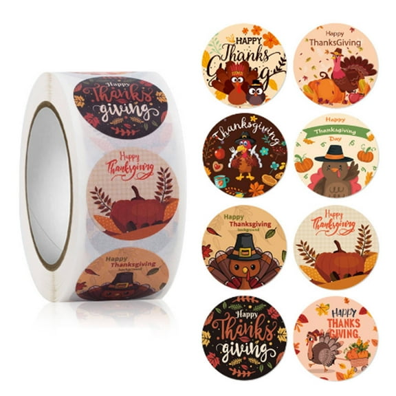 CCOCC 500 Pcs Thank You Stickers,Adhesive Thank You Stickers Thanksgiving Day,Funny Sticker Labels for Gift Packaging Stationery,1"