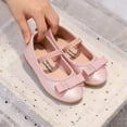 thumbnail image 3 of Toddler & Little Girl Bow-Accent Ballet Flats – Soft Sole Non-Slip Dress Shoe, 3 of 7