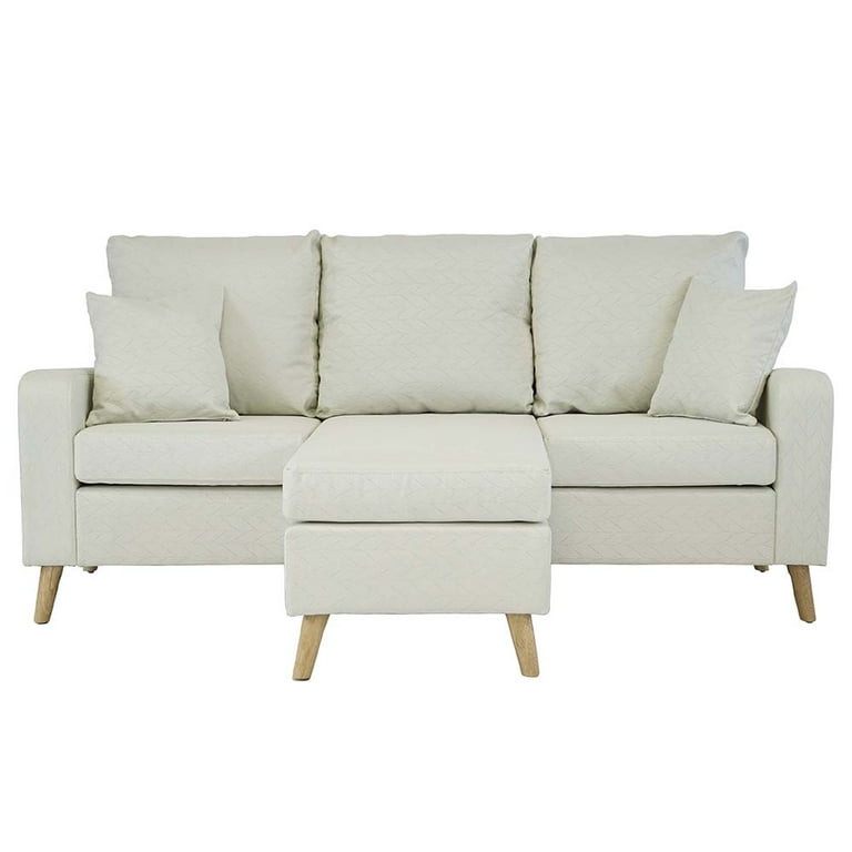 Madison mid century modern small 2024 space sectional sofa with reversible