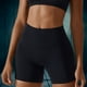 thumbnail image 5 of Pantalones De Yoga Pantalones cortos informales para mujer, elásticos transpirables para levantamiento de cadera para deportes (S Advanced Black) Tmvgtek Para Estrenar, 5 of 8
