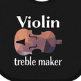 thumbnail image 4 of Inktastic Violin Treble Maker Funny Violinist Music Boys or Girls Baby Bib, 4 of 4