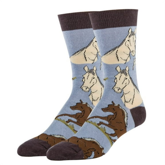 Oooh Yeah Men's Funny Animal Crew Socks, Crazy Cool Fashion Socks, Breezing