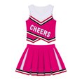 thumbnail image 3 of Alvivi Kids Girls Cheerleading Costume Outfit Crop Tops Pleated Pleated Skirt Set 6-16, 3 of 7