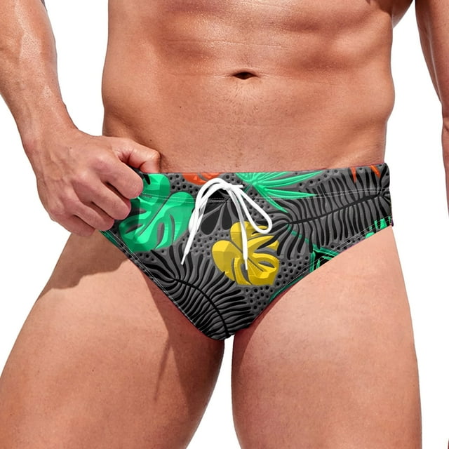 Maillot de Bain Triangle Doux et Confortable pour Hommes, Mode Loisirs Hawaii, Sources Chaudes